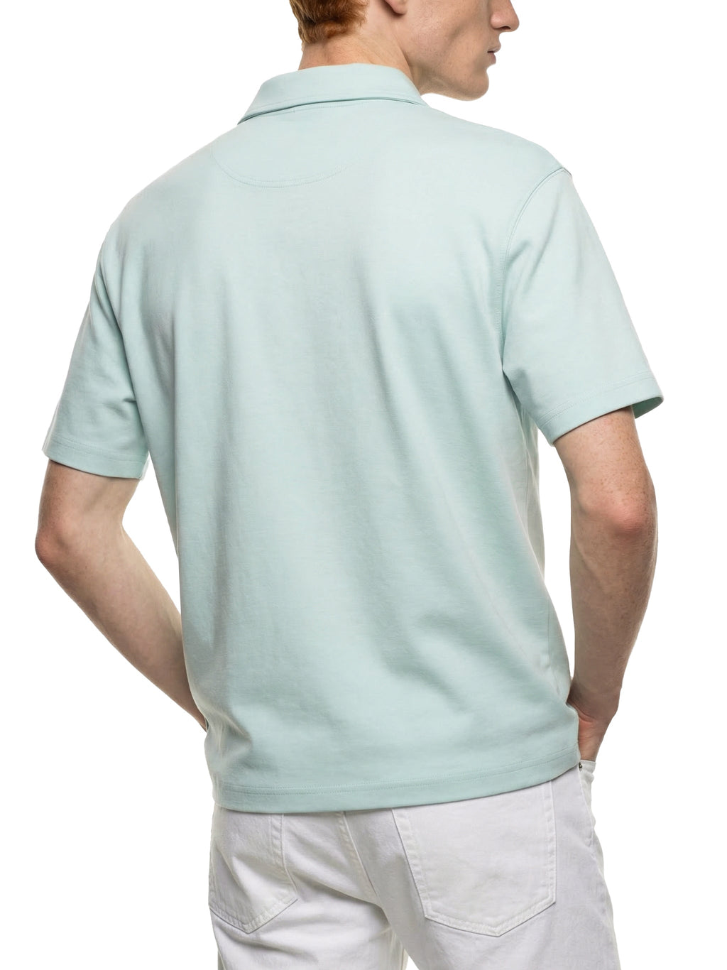 Unisex Quarter-Zip Polo Shirt