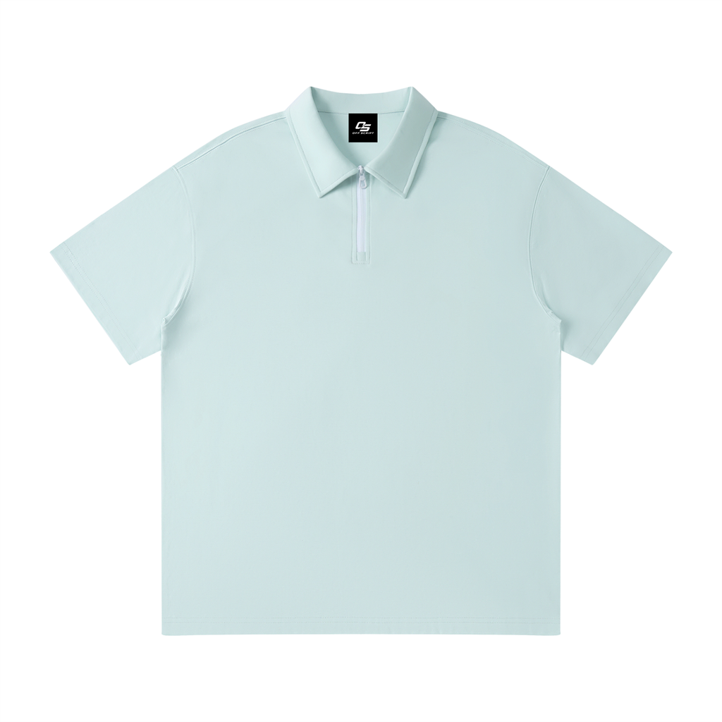 Unisex Quarter-Zip Polo Shirt