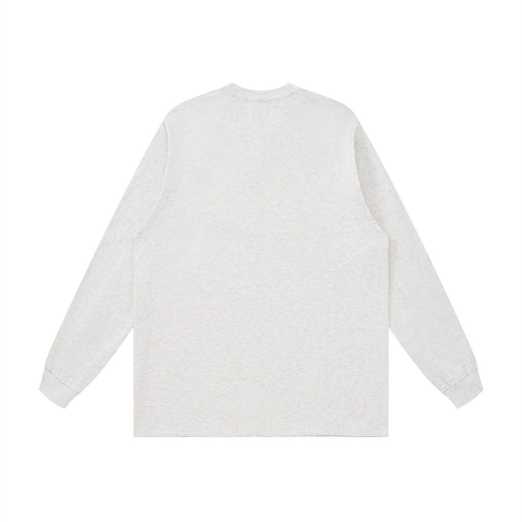 Unisex Raw Hem Long Sleeve T-Shirt