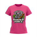 Drop Bear Women's Slim Fit Crewneck T-Shirt - Rose Red front mockup