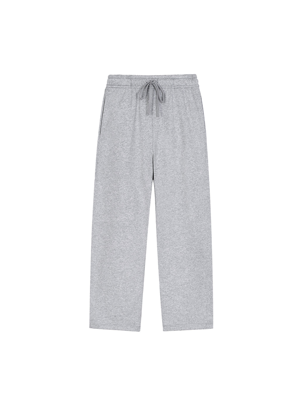 Solid Colour Straight-Leg Sweatpants