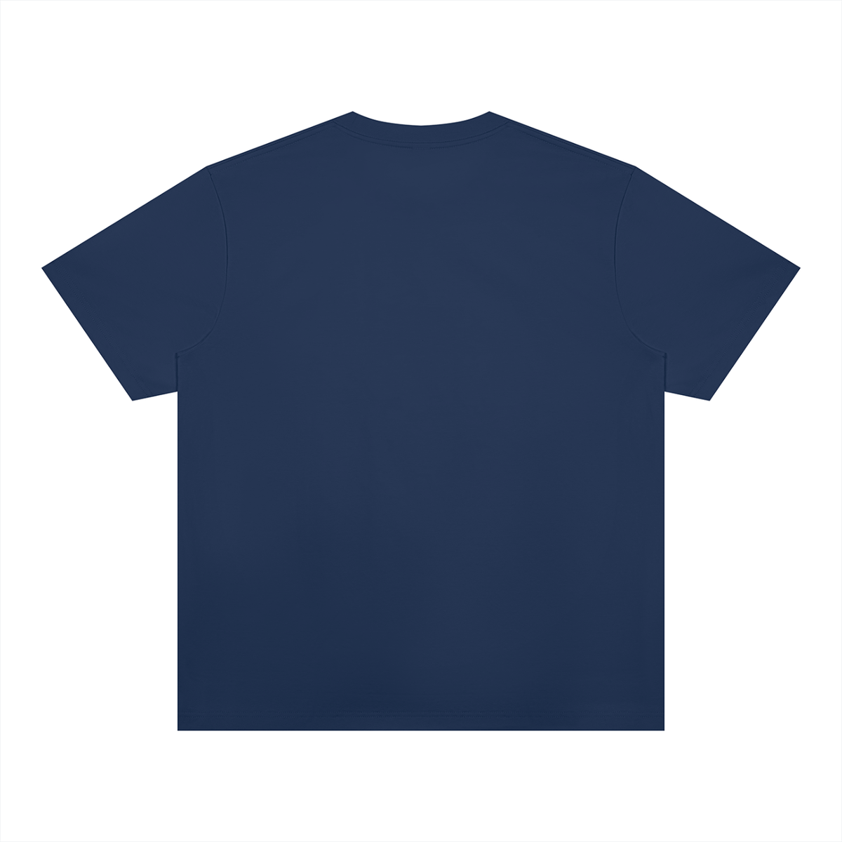 Navy Blue Unisex Heavyweight Sorona T-Shirt back product view