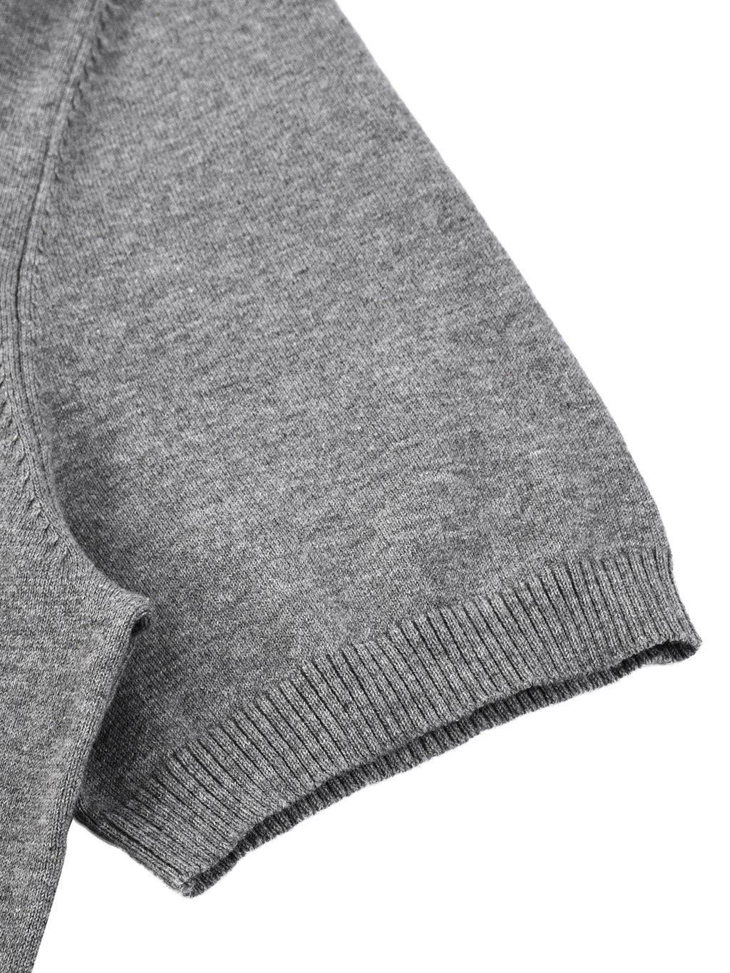 Off Script Cotton Knit Short Sleeve Henley T-Shirt - sleeve cuff detail