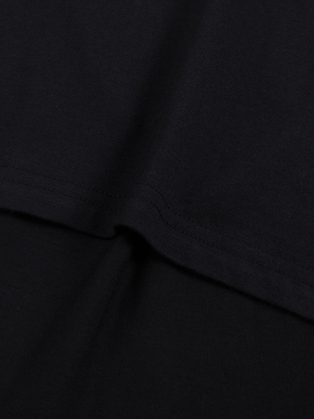 Off Script Crew Neck Drop Shoulder Long Sleeve Shirt - seam construction detail