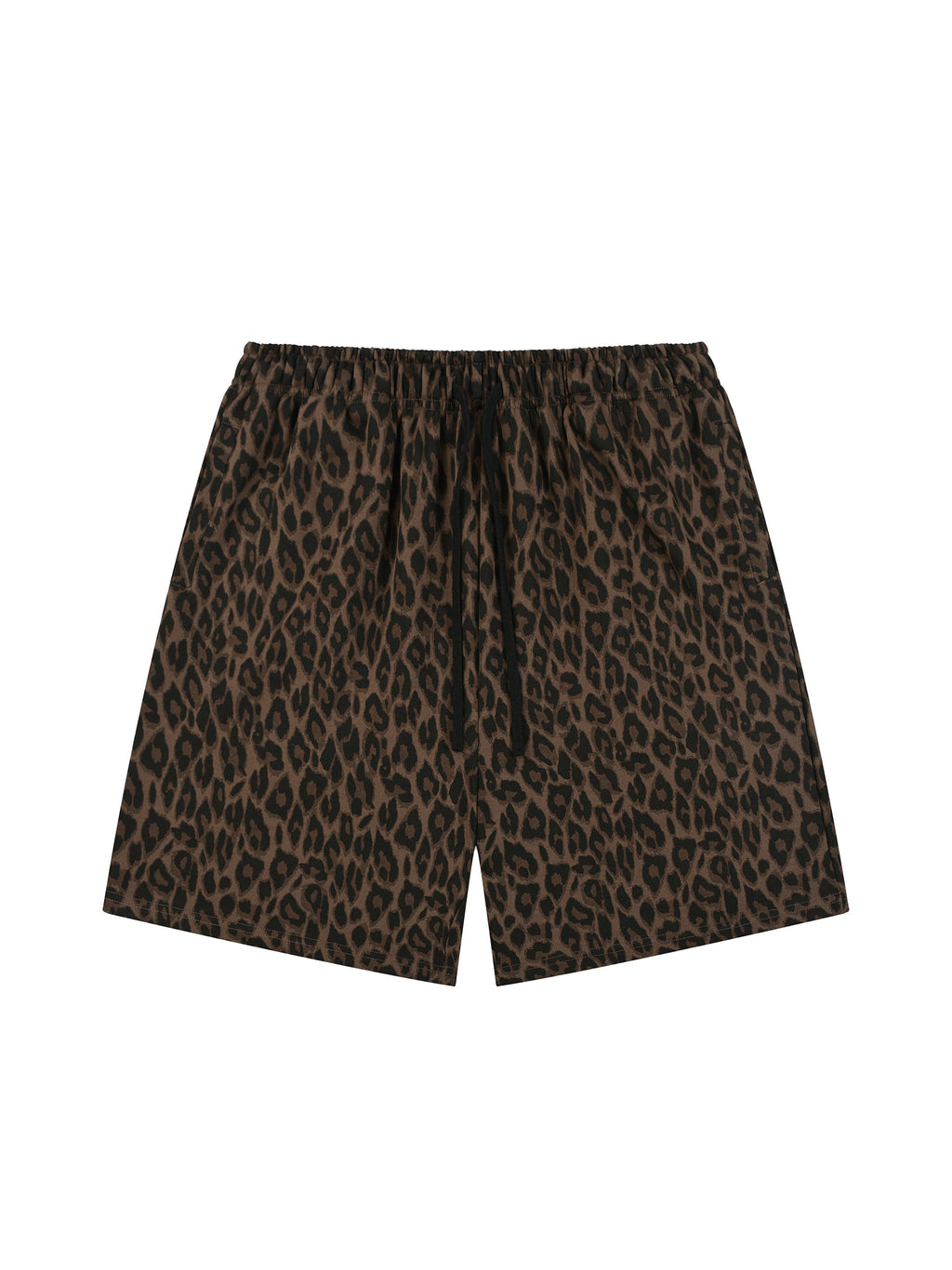 Unisex Heavyweight Leopard Drawstring Shorts