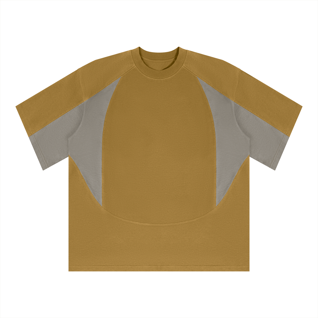 Unisex Color Block Paneling T-Shirt