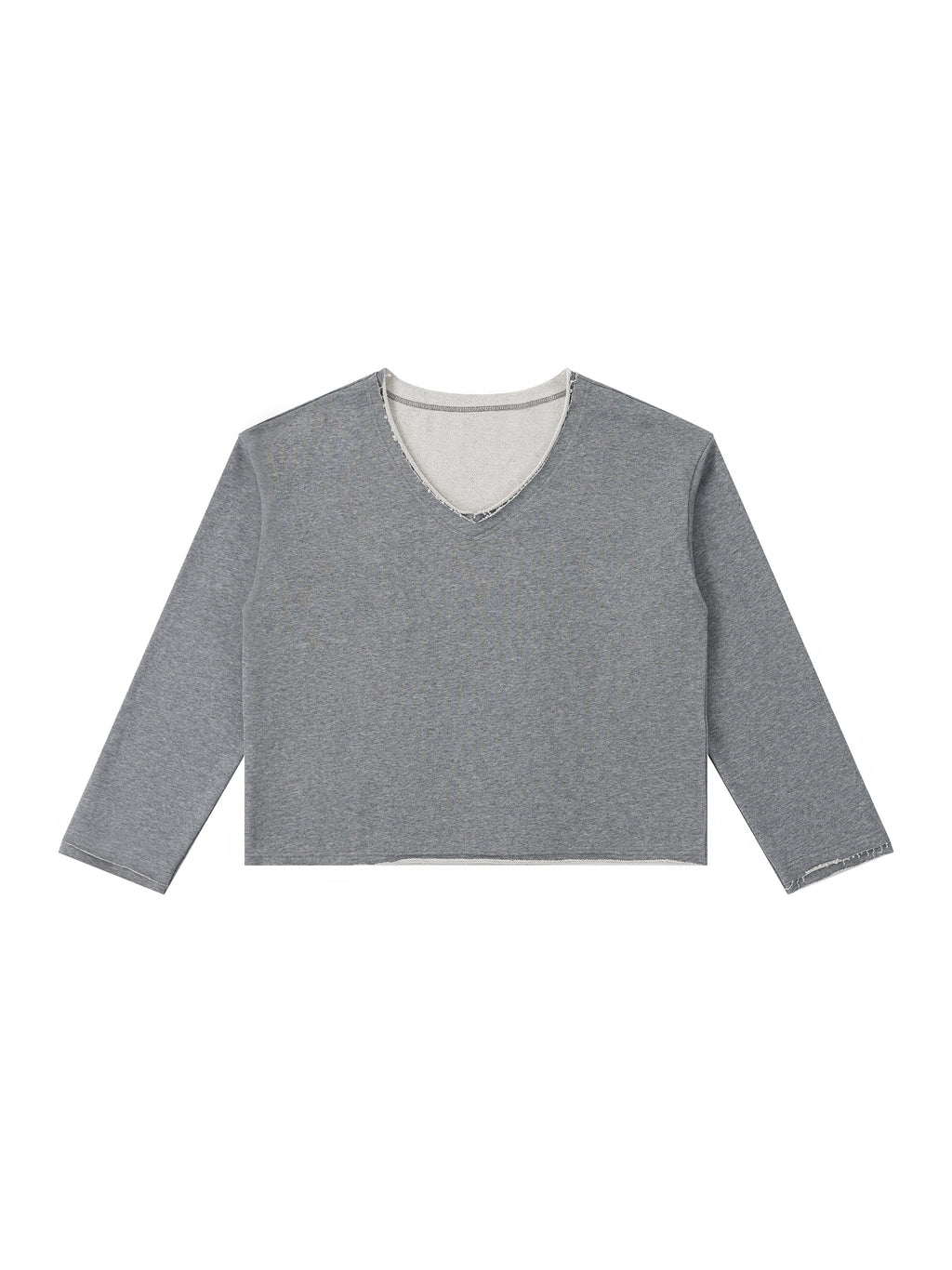 Women's Raw Hem Long Sleeve T-Shirt