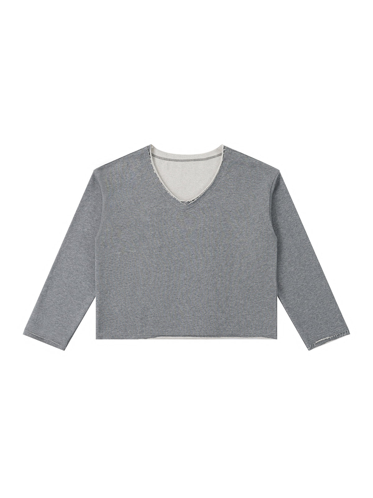 Women's Raw Hem Long Sleeve T-Shirt