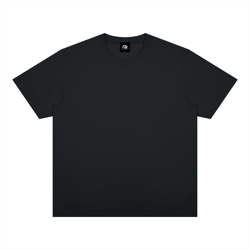 Black Unisex Heavyweight Sorona T-Shirt front product view