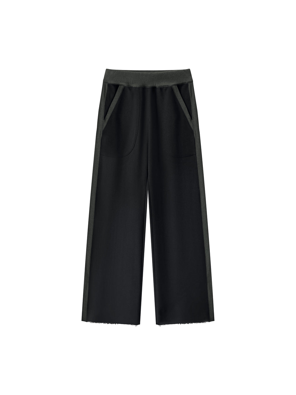 Women's Color Block Raw Hem Sweatpants