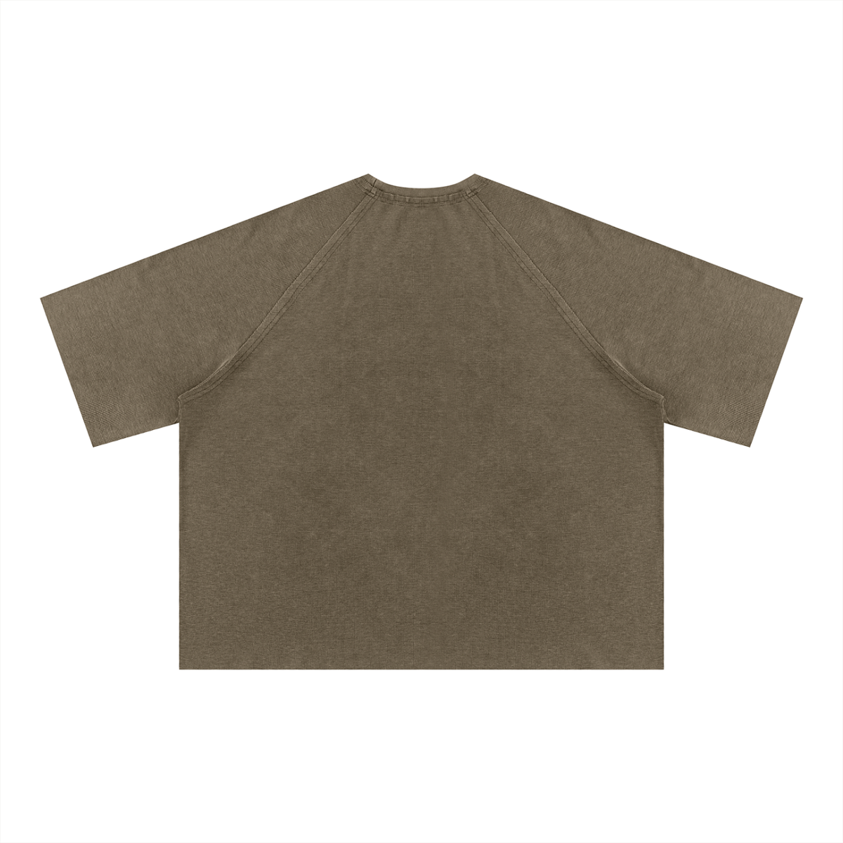 Unisex Mineral Wash Boxy Waffle T-Shirt