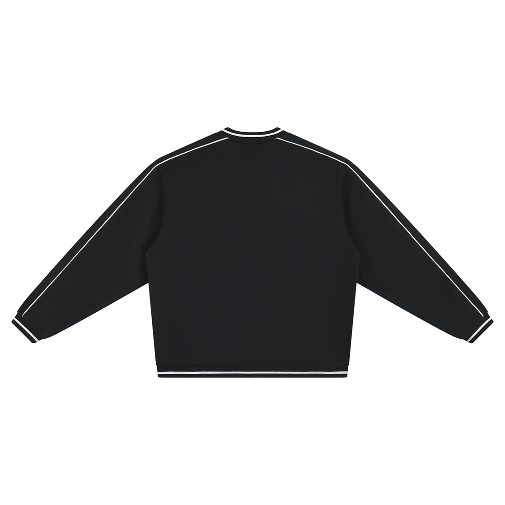 Unisex Color Block V-Neck Sweatshirt