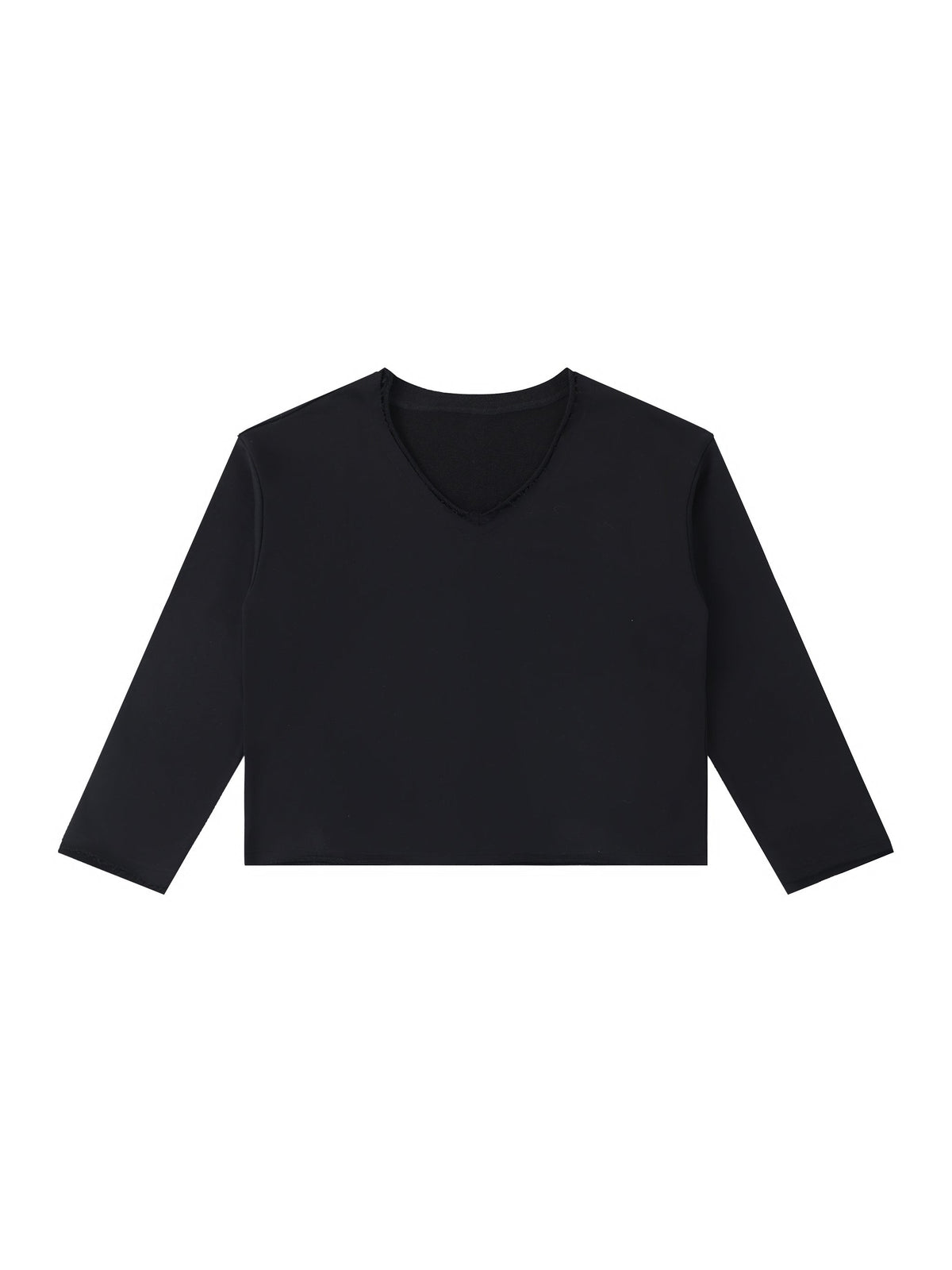 Women's Raw Hem Long Sleeve T-Shirt
