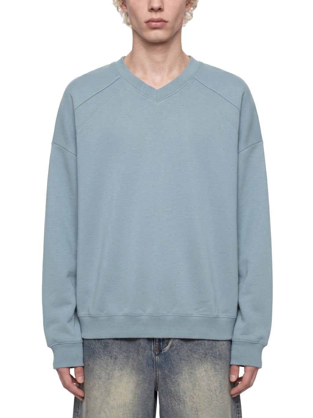 Unisex Oversized V-Neck Sweatshirt