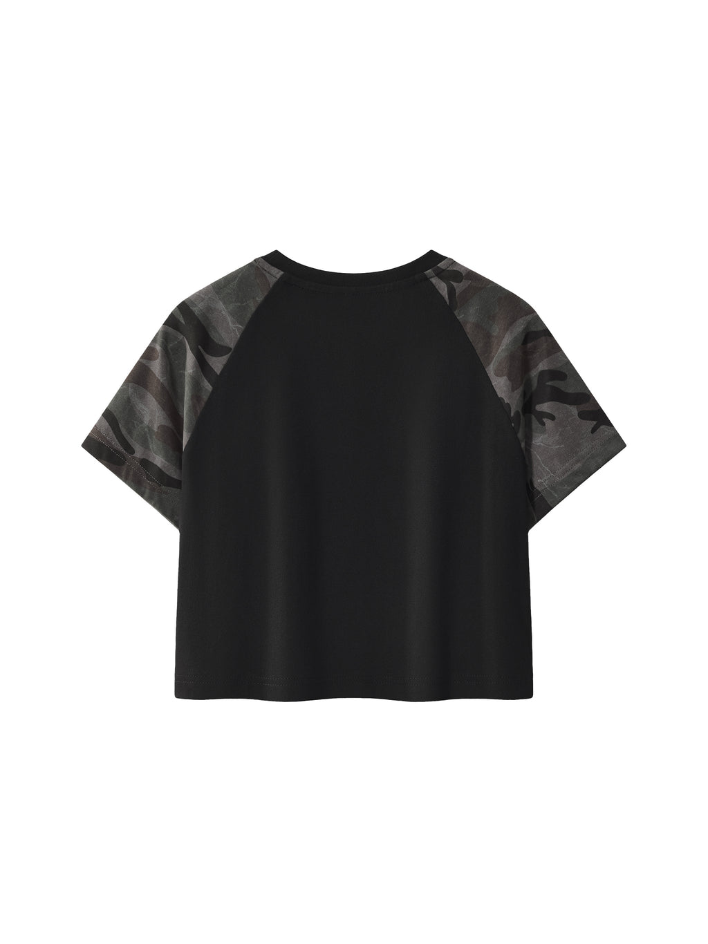 Women’s Camo Raglan Crop T-Shirt
