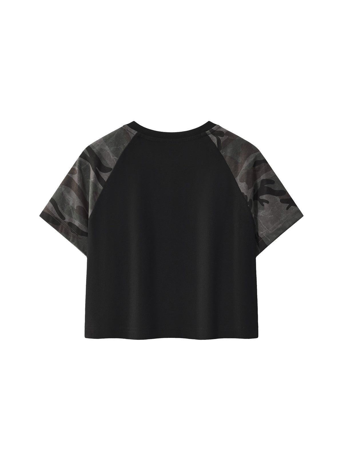 Women’s Camo Raglan Crop T-Shirt