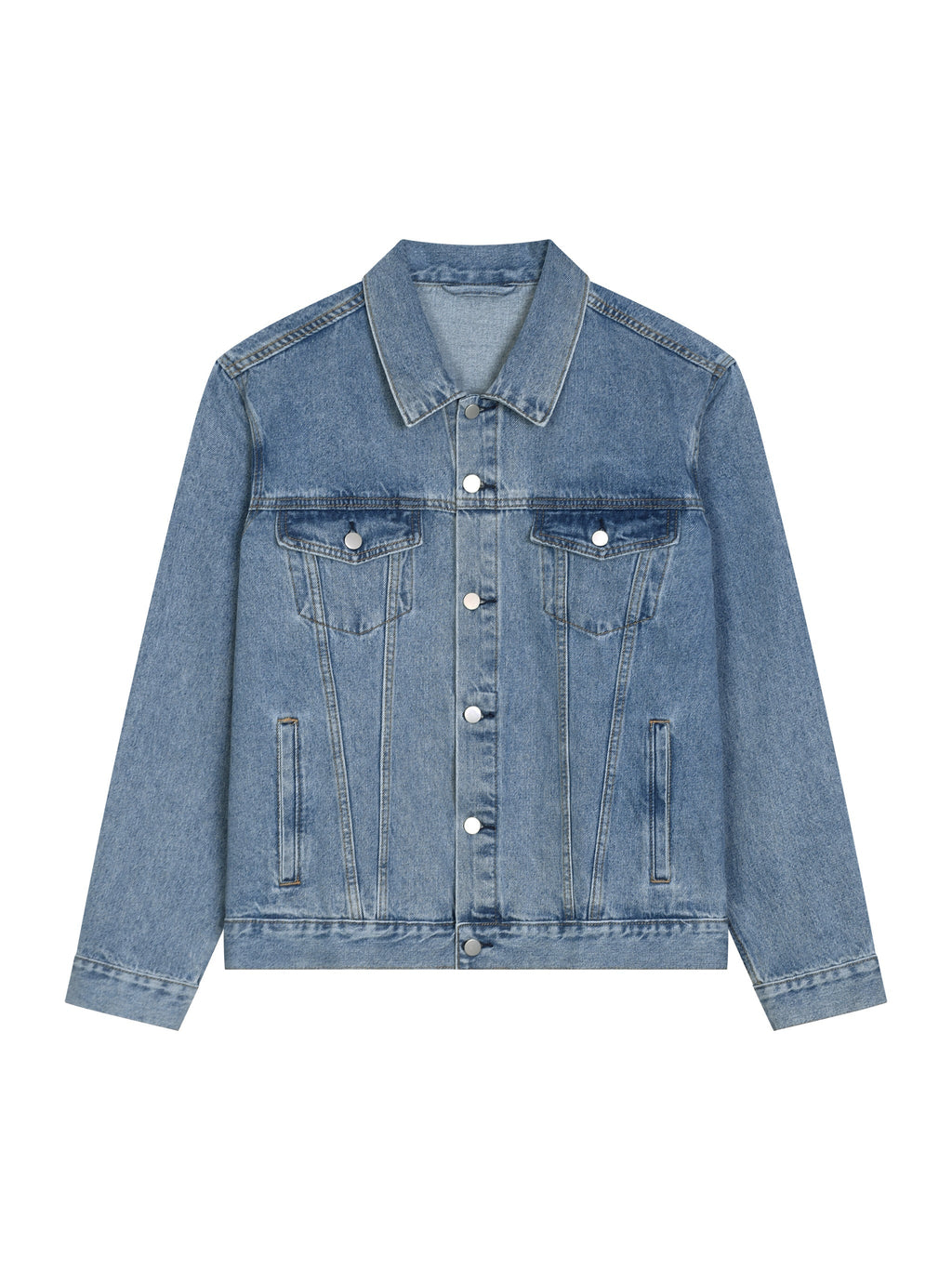 Unisex Vintage Wash Denim Jacket