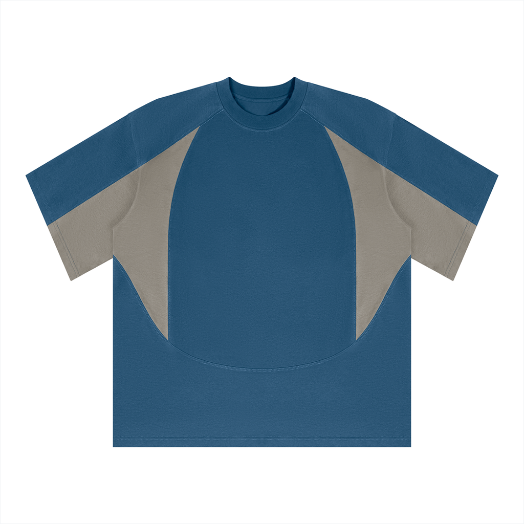 Unisex Color Block Paneling T-Shirt