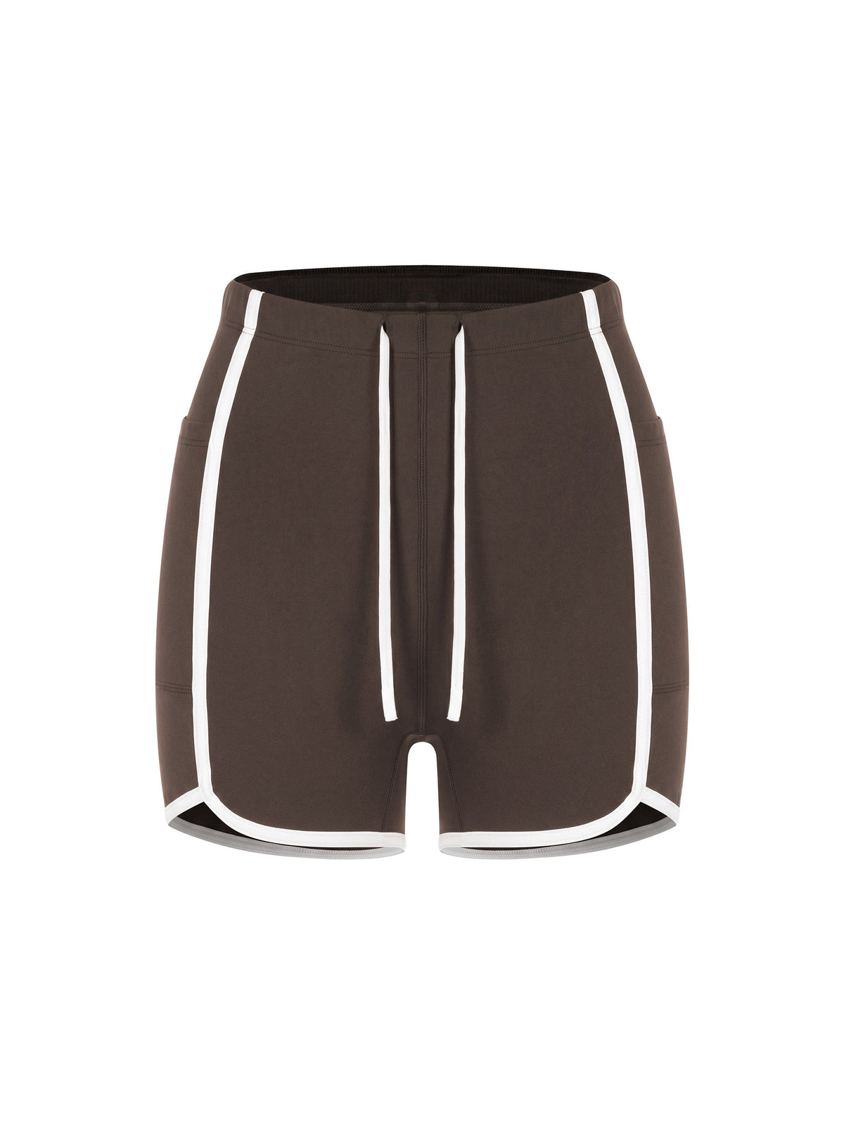 Women's High Rise Color Block Yoga Shorts