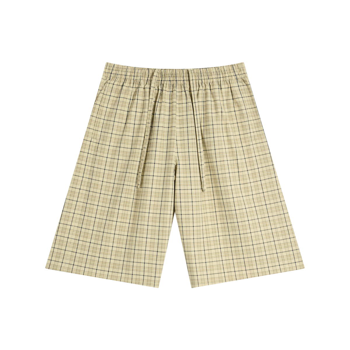 Unisex Plaid Wide-Leg Shorts