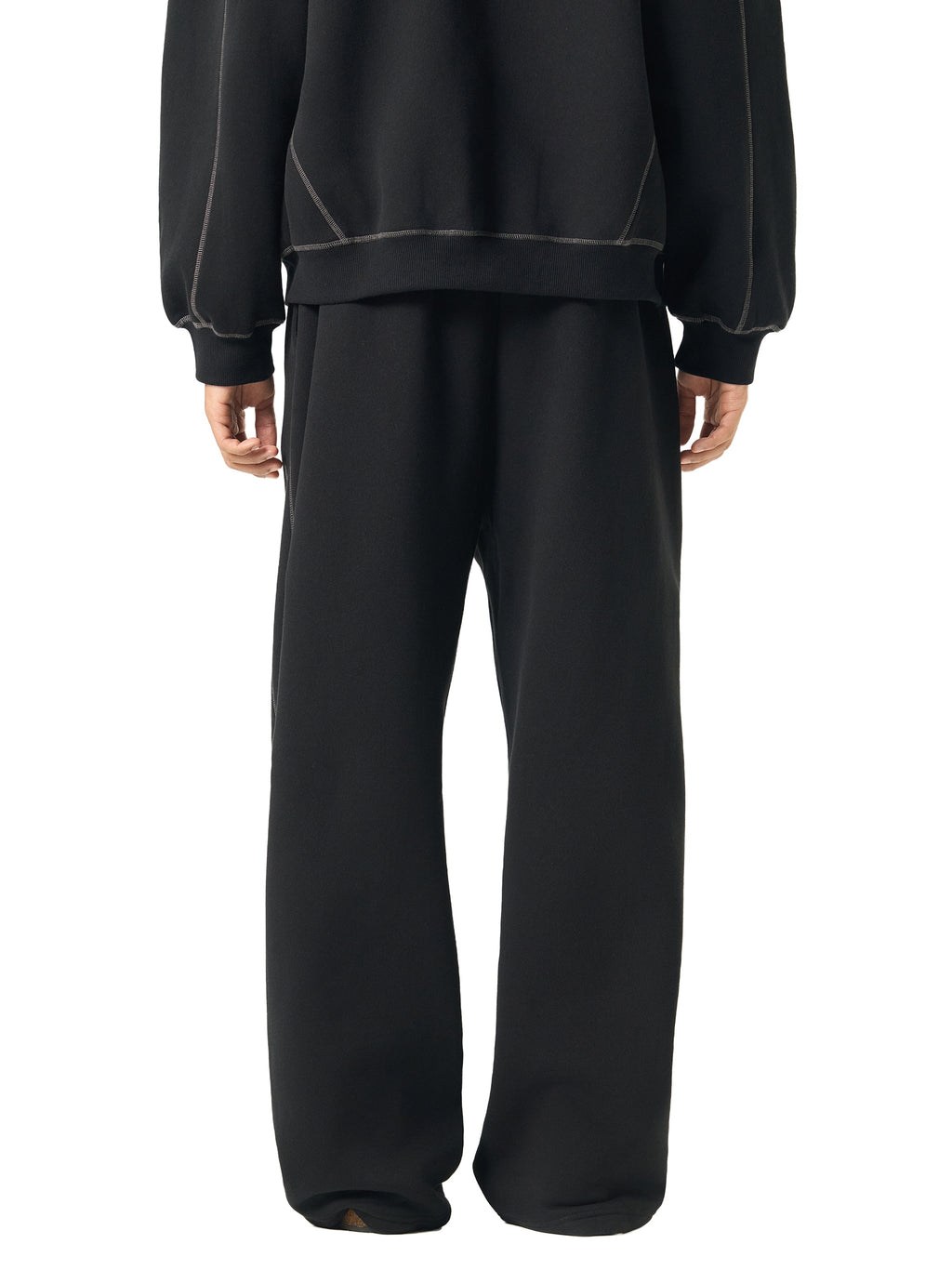 Contrast-Stitched Fleece Sweatpants