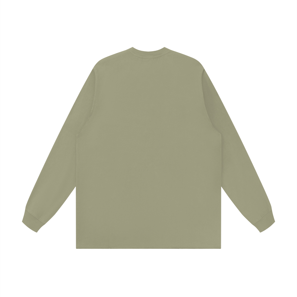 Unisex Raw Hem Long Sleeve T-Shirt