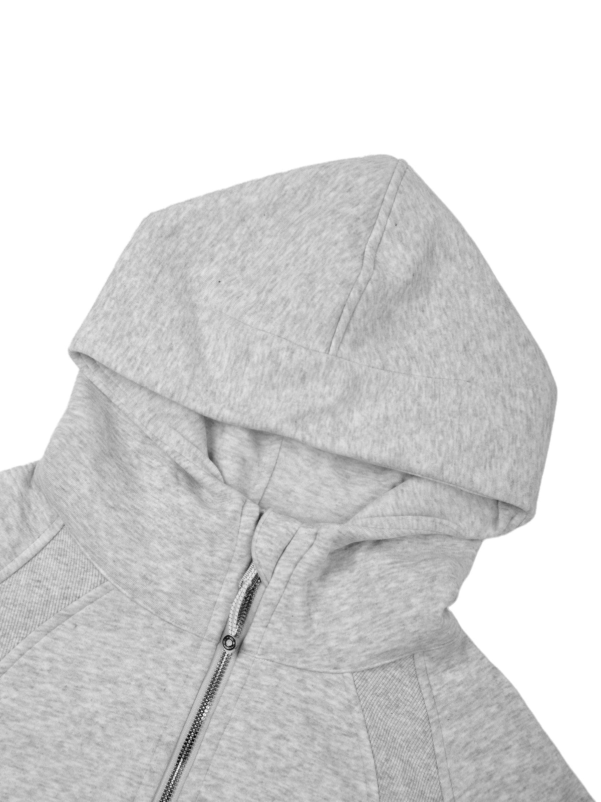 Cropped Zip-Through Hoodie