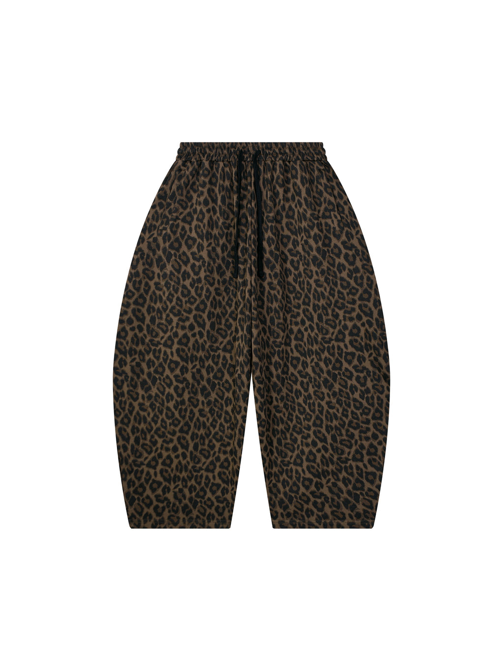 Unisex Leopard Barrel Leg Sweatpants