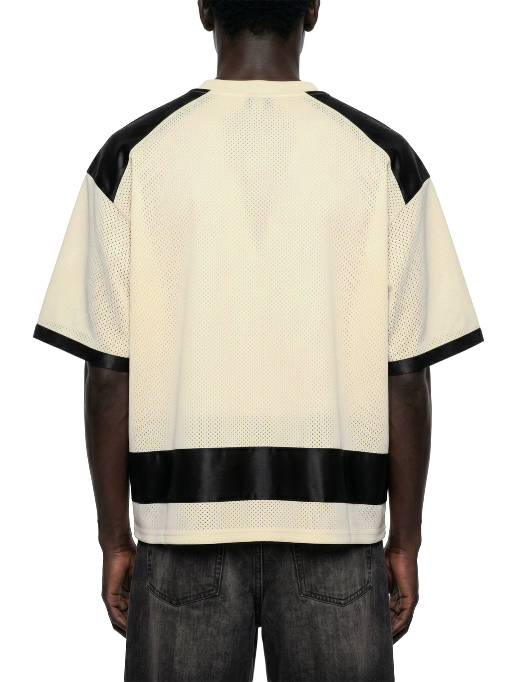 Unisex Raglan Sleeve Mesh Boxy T-Shirt