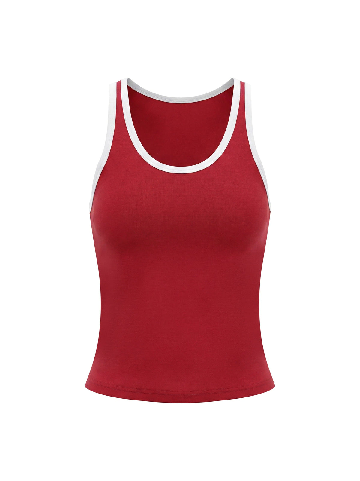 Women's Color Block Cropped Tank Top