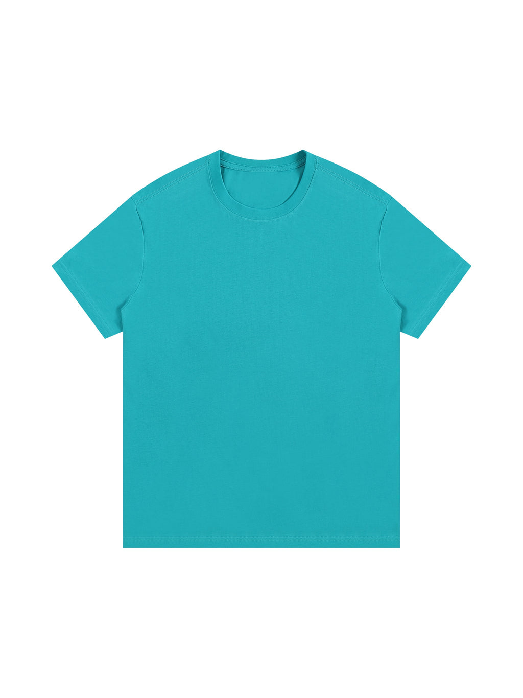 Colourful Blue Unisex Essential Cotton T-Shirt front view