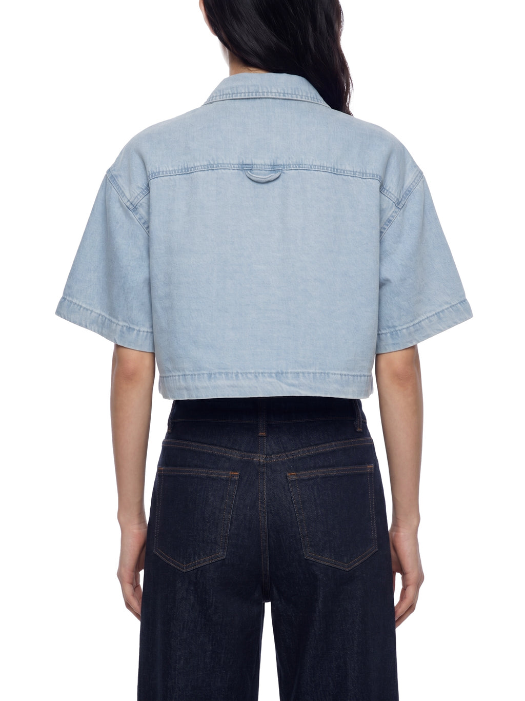 Women's Vintage Wash Boxy Cropped Shirt