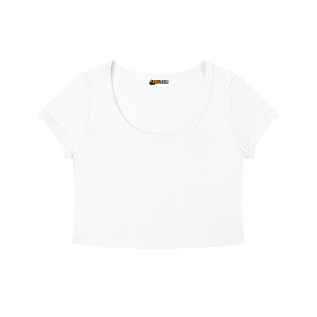Women's Solid Color Slim Crop T-Shirt