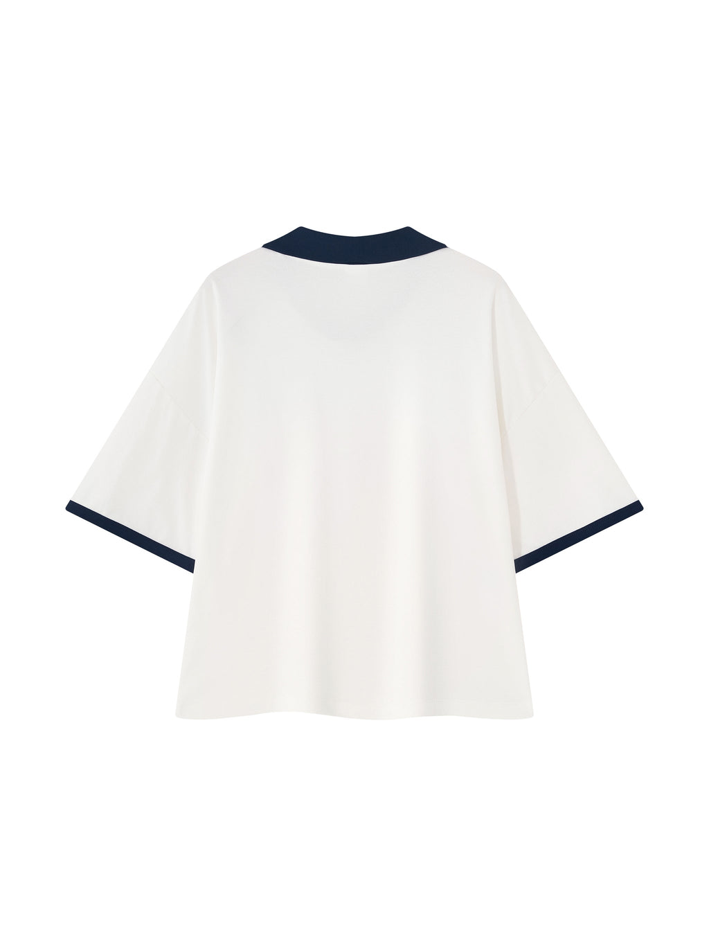Unisex Collared Piping Boxy Soccer Jersey