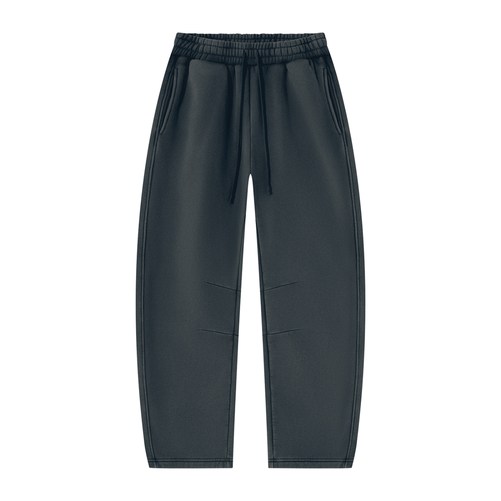 Unisex Vintage Wash Barrel-Leg Fleece Sweatpants V3