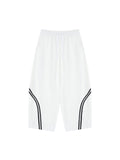 Unisex Wide Leg Piping Sweatpants