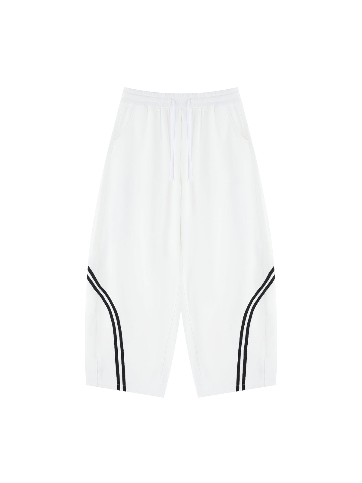 Unisex Wide Leg Piping Sweatpants