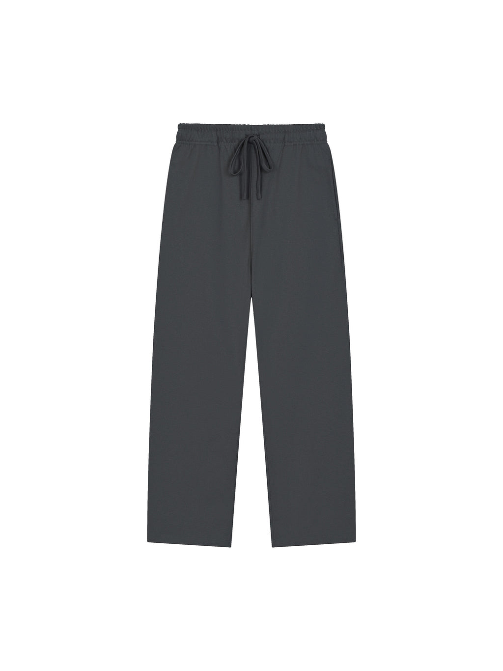 Solid Colour Straight-Leg Sweatpants
