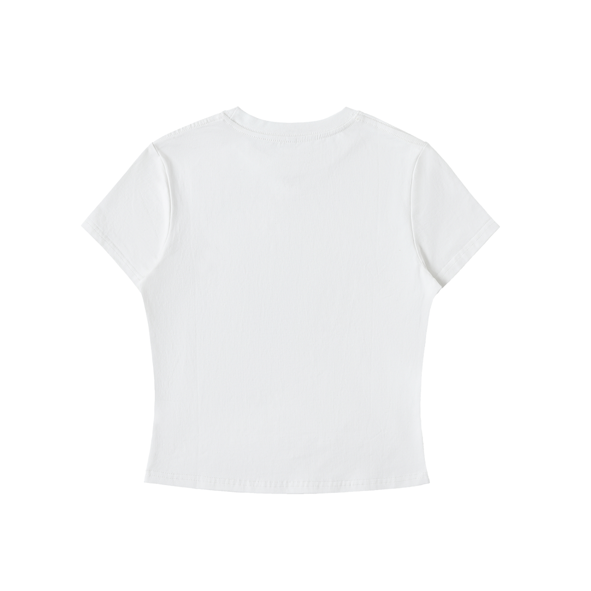 Be Mine women's bodycon graphic T-shirt in White – alternate garment view