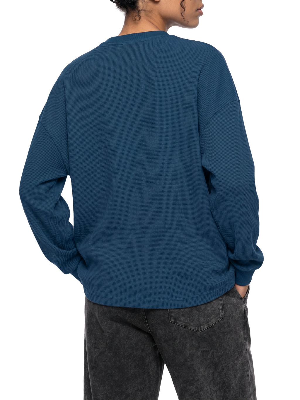 Unisex Waffle Boxy Long Sleeve T-Shirt