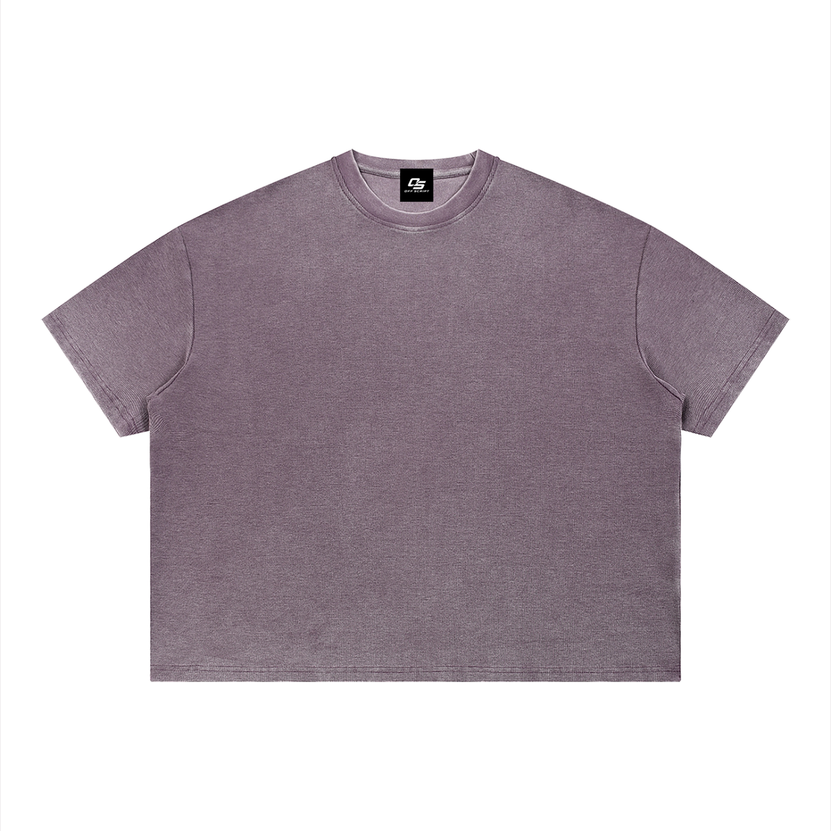 Unisex Vintage Wash Sunfade Boxy Waffle T-Shirt