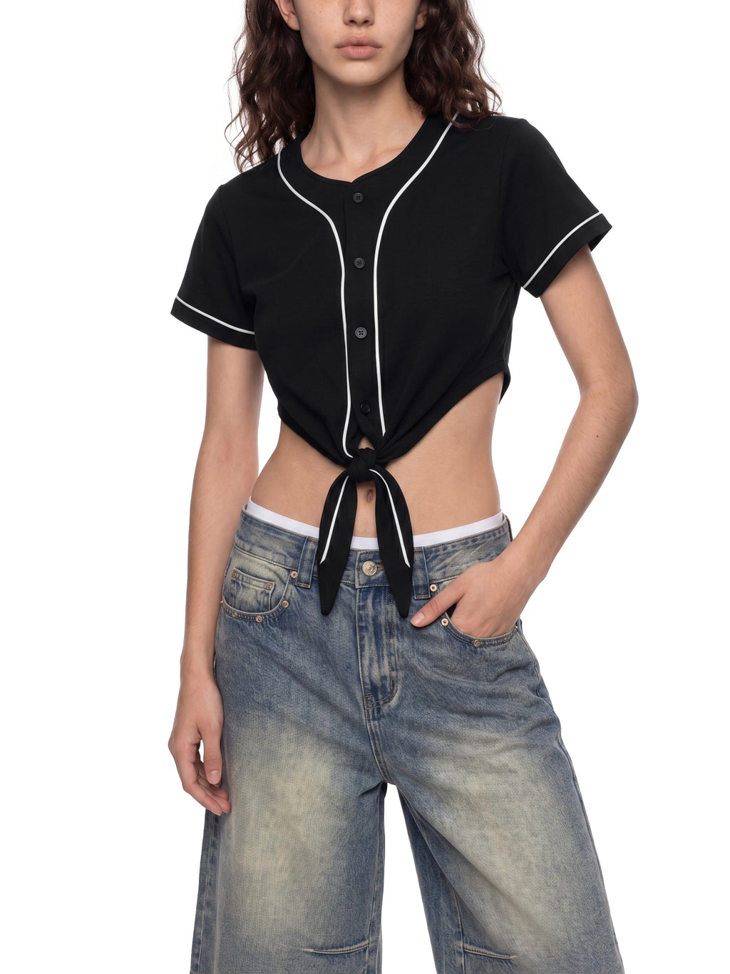 Women's Piping Baseball Jersey