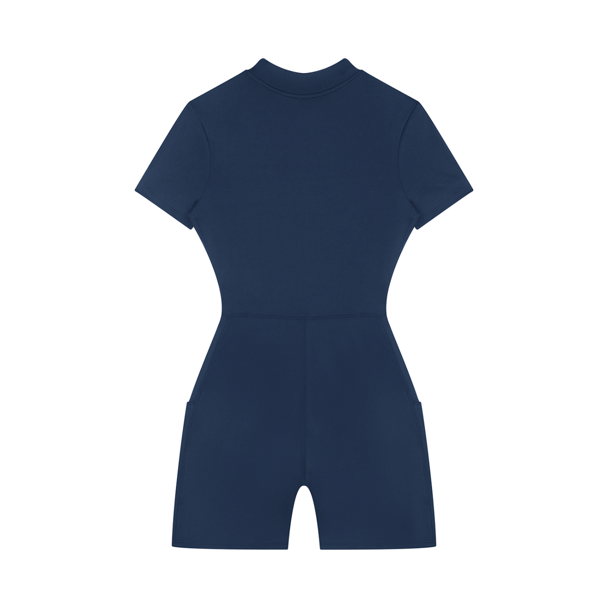 Women's Quarter-Zip Short Sleeve Romper