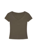 Women’s Tencel Slim Fit V-Neck T-Shirt