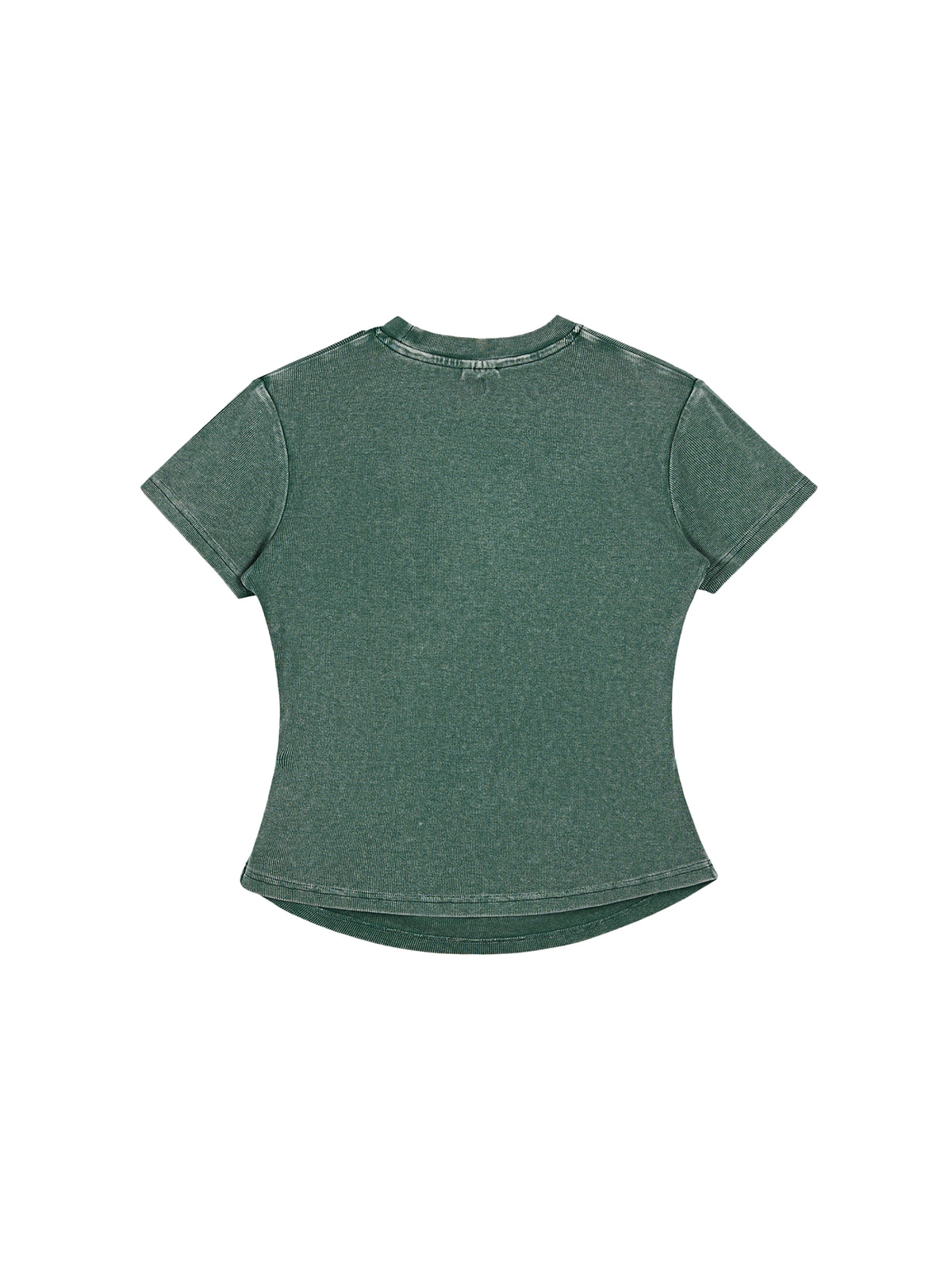 Vintage Washed Bodycon Cotton T-Shirt