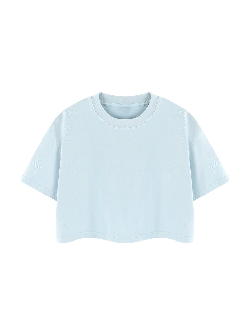 Women's Mineral Wash Cotton Crop T-Shirt