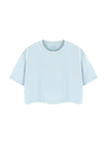 Women's Mineral Wash Cotton Crop T-Shirt