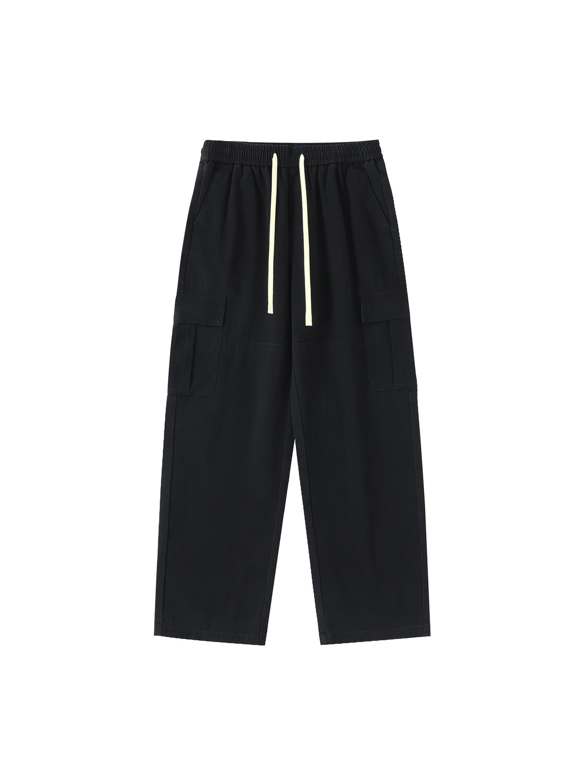 Men’s Drawstring Waist Straight-Leg Cargo Pants