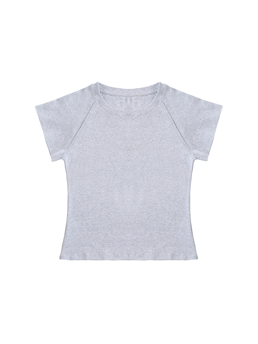 Solid Color Raglan Sleeve Crop Top