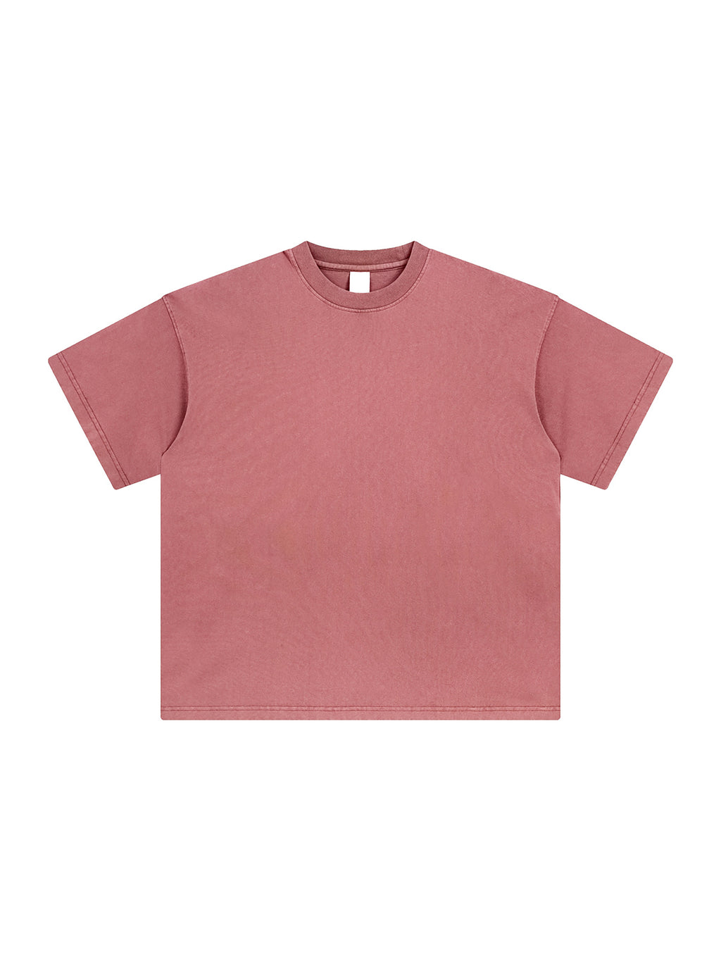 Brick Red Enzyme Washed T-Shirt front product view